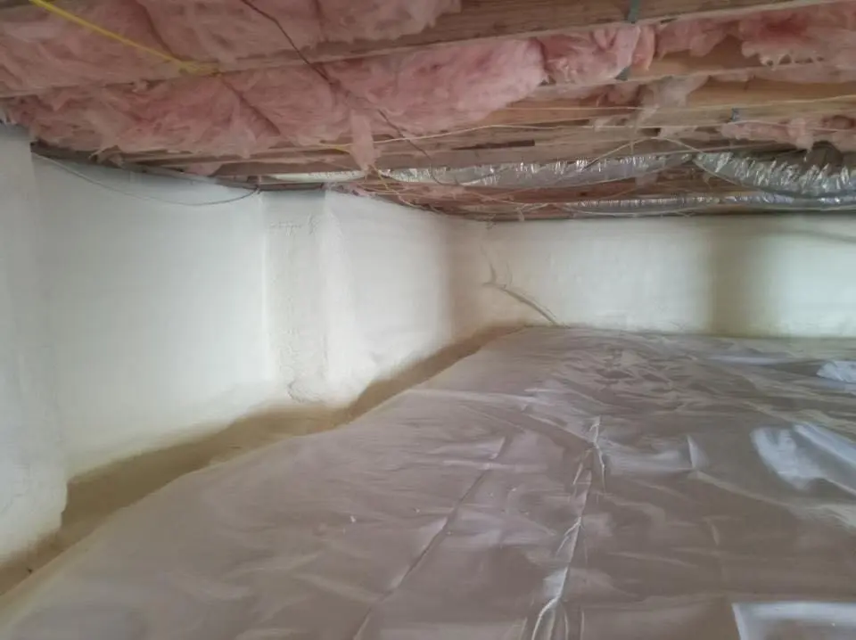 Crawl space encapsulation with closed-cell spray foam for Spray Foam Roofing Repair in Northgate
